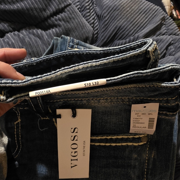 Vigoss Women's Dark Blue Straight Leg Jeans - Picture 2 of 6